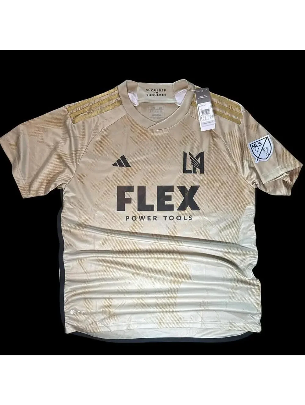 Adidas LA Galaxy 2025/26 Away Jersey Tan & Cream, Size 2XL
